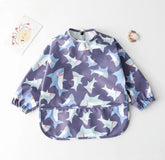Baby Shark - Toddler & Baby Long Sleeve Waterproof Apron Smock Bib.